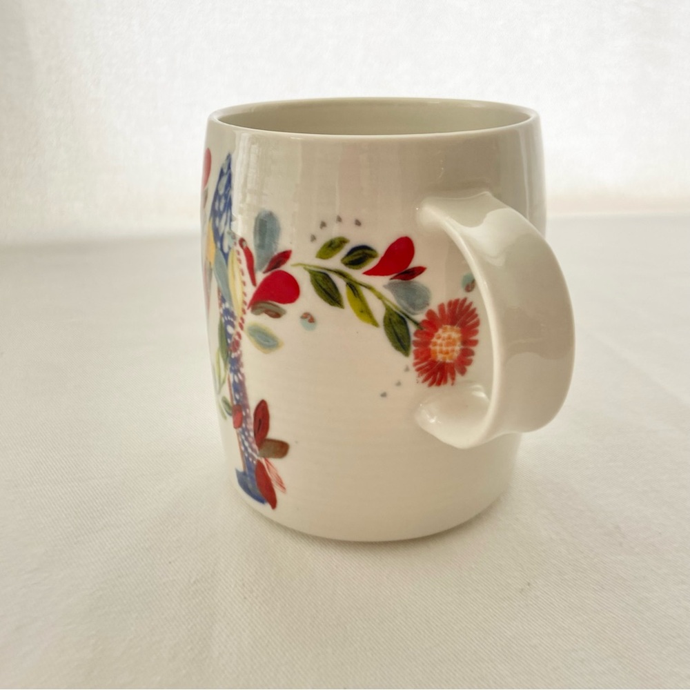 Anthropologie Starla M. Halfmann Petal Palette Monogram “M” Mug - Picture 6 of 13